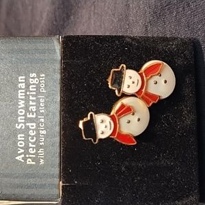 Avon Snowman earrings